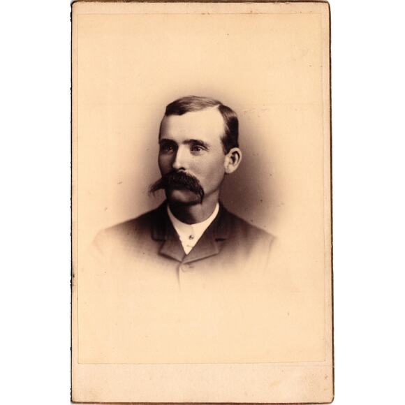 Antique 1800s Cabinet Card Gentleman Portrait San Francisco CA Old West Photo - Picture 1 of 2